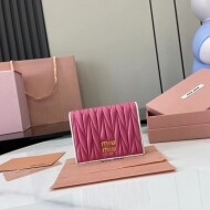 미우미우 MIU MIU pocket wallet 모던 큐티 동전 지갑 11.5 X8cm