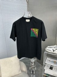 구찌 GUCCI 트렌디 프린트 캐주얼 반팔티셔츠 남녀공용
