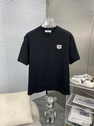 미우미우 MIU MIU 로고 스타일링 캐주얼 커플 반팔 티