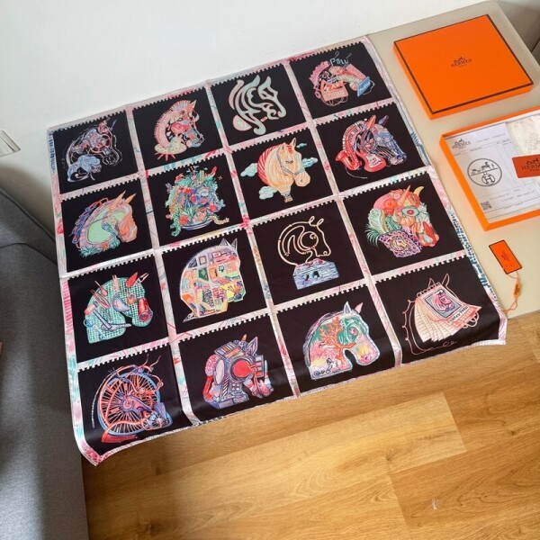 위핑,에르메스 Hermès 빈티지 트렌드 정사각 실크 스카프 90×90cm