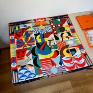 에르메스 Hermès 패션프린트 정사각 실크 스카프 90×90cm