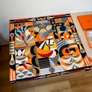 에르메스 Hermès 패션프린트 정사각 실크 스카프 90×90cm