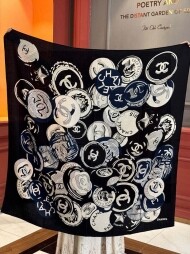 샤넬 CHANEL 머니로고 실크 스카프 140cm×140cm
