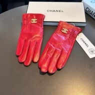 샤넬 CHANEL 클래식 로고 가죽 여성 장갑