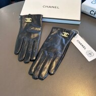 샤넬 CHANEL 클래식 로고 가죽 여성 장갑