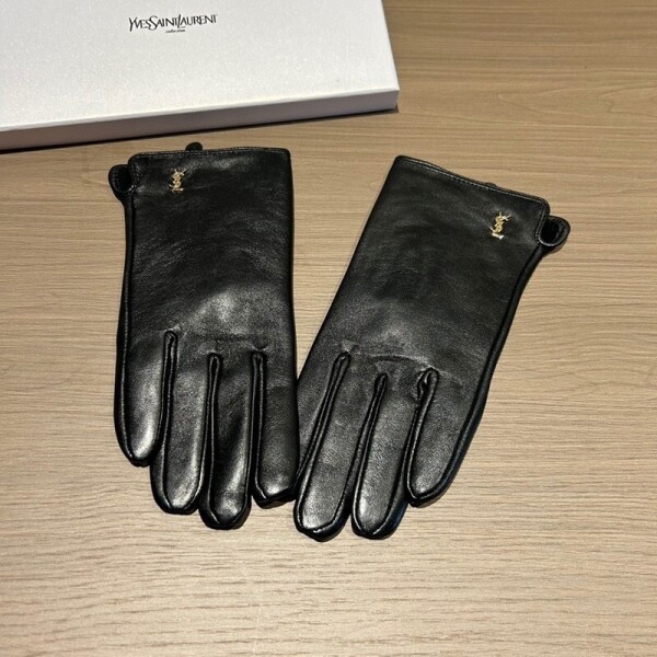 위핑,생로랑 Saint Laurent 빈티지 가죽 여성 장갑