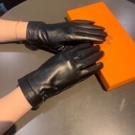 에르메스 Hermès 패션 레더 여성 장갑