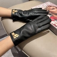 에르메스 Hermès 패션 레더 여성 장갑