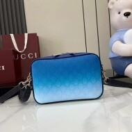 구찌 GUCCI GG Monogram 블루 그러데이션 프린트 크로스백