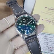 IWC 마크20 그린 밤가죽밴드 워치
