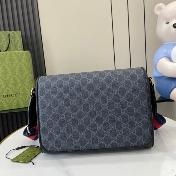 위핑,구찌 GUCCI GG Supreme 클래식 캔버스 남성 크로스백