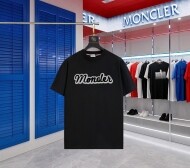 몽클레르 MONCLER 캐주얼 영문 자수 커플 반팔 티