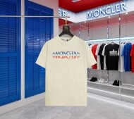몽클레르 MONCLER 캐주얼 영문 자수 커플 반팔 티