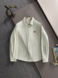 몽클레르 MONCLER 모던 캐주얼 스트라이프 남자 셔츠