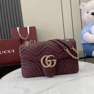 구찌 GUCCI GG Marmont 모던 심플 여성 체인 크로스백