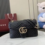 구찌 GUCCI GG Marmont 모던 심플 여성 체인 크로스백