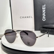 샤넬 CHANEL 모던 클래식 빈티지 디자인 선글라스 남녀공용 CH2224Q 57口16-145
