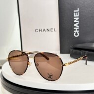 샤넬 CHANEL 모던 클래식 빈티지 디자인 선글라스 남녀공용 CH2224Q 57口16-145