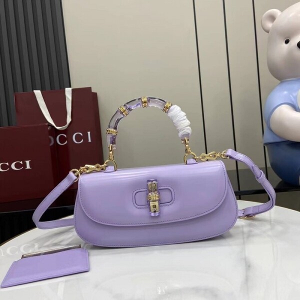 위핑,구찌 GUCCI Bamboo Diva 클래식 슬라브 빈티지 토트백