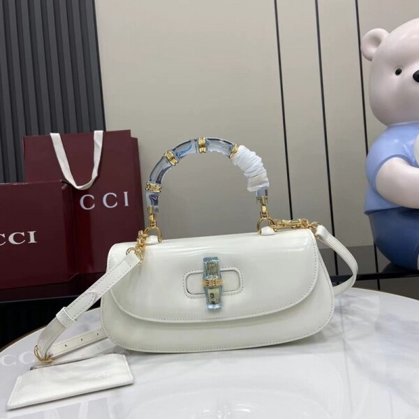 위핑,구찌 GUCCI Bamboo Diva 클래식 슬라브 빈티지 토트백