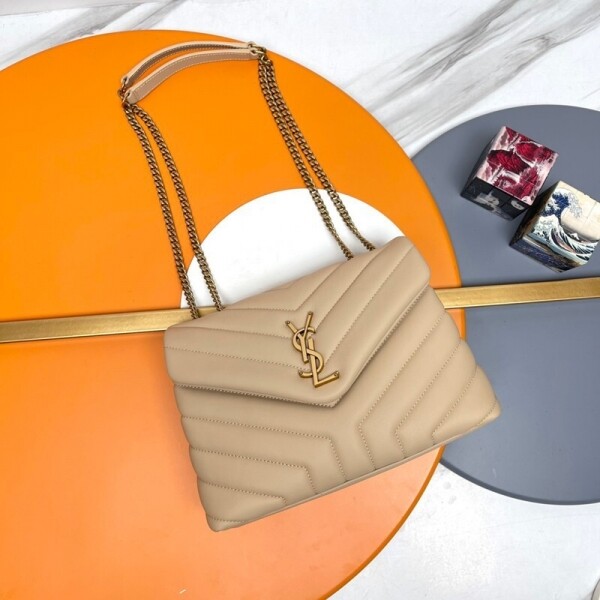 위핑,생로랑 Saint Laurent Loulou 클래식 모던 여성 체인 숄더백