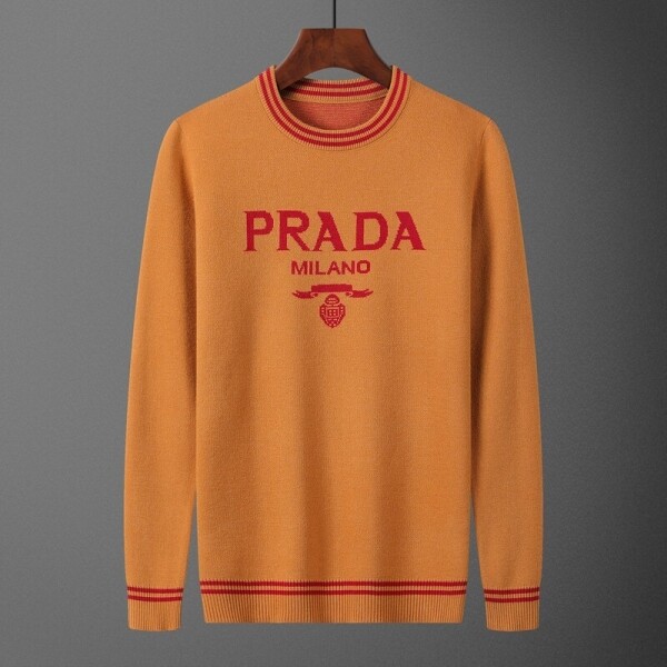 위핑,프라다 PRADA 캐주얼 라운드 남성 니트