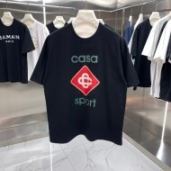 카사블랑카 Casablanca 심플 라운드 커플 반팔 티