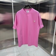 카사블랑카 Casablanca 심플 라운드 커플 반팔 티