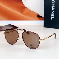 샤넬 CHANEL 모던 클래식 빈티지 캐주얼 선글라스 남녀공용 CH2224Q 57口16-145