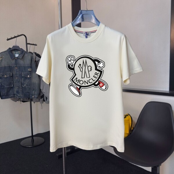 위핑,몽클레르 MONCLER 캐주얼 라운드 커플 반팔 티