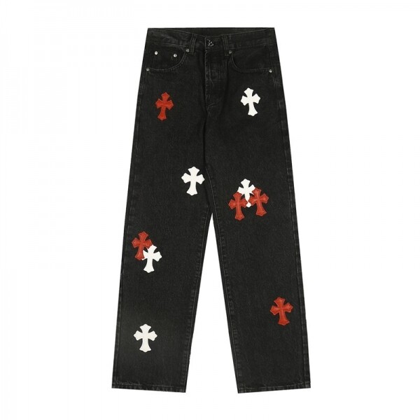 위핑,크롬하츠 Chrome Hearts 모던 로고 캐주얼 남자 청바지