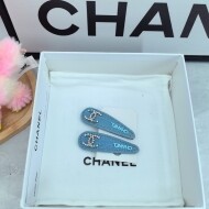 샤넬 CHANEL 큐빅 더블 C 작은 집게핀