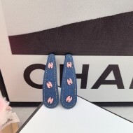 샤넬 CHANEL 심플 빈티지 작은 집게핀