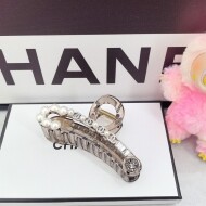 샤넬 CHANEL 진주 큐빅 클립 대핀