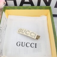 구찌 GUCCI 큐빅 일자 클립집게핀
