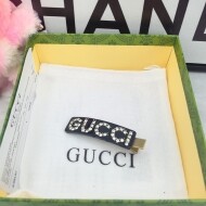 구찌 GUCCI 큐빅 일자 클립집게핀