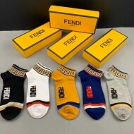 펜디 FENDI 클래식 더블 F 로고 남자 짧은 양말