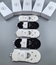 샤넬 CHANEL 클래식 레터링 로고 여성 덧신