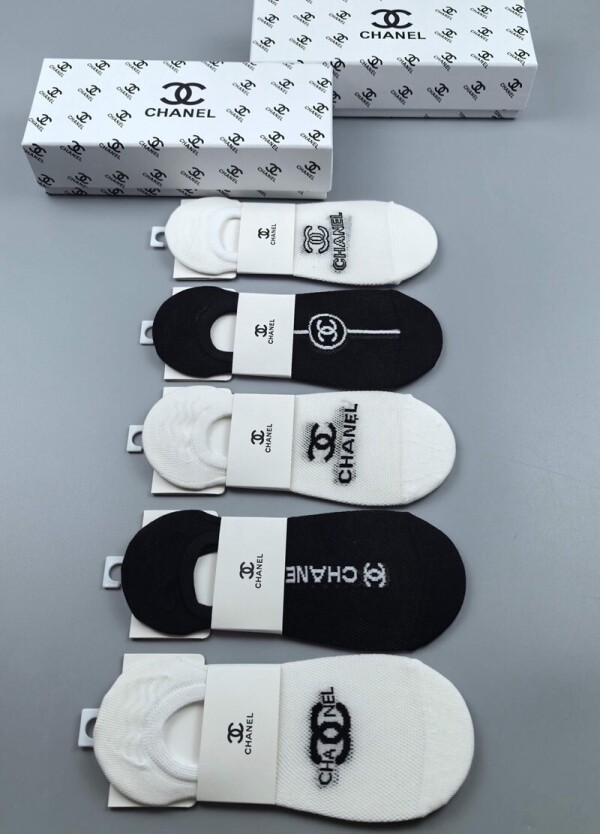 위핑,샤넬 CHANEL 클래식 레터링 로고 여성 덧신