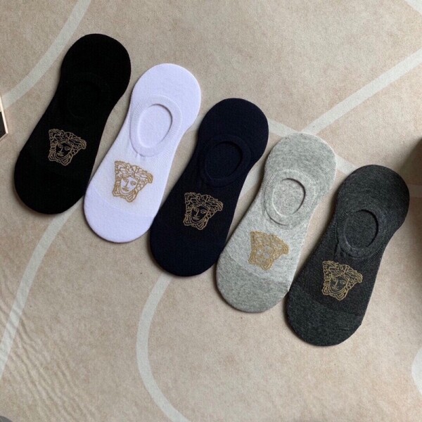 위핑,베르사체 Versace 클래식 미인두 로고 남성 덧신
