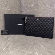 샤넬 클러치 뉴미듐 은장