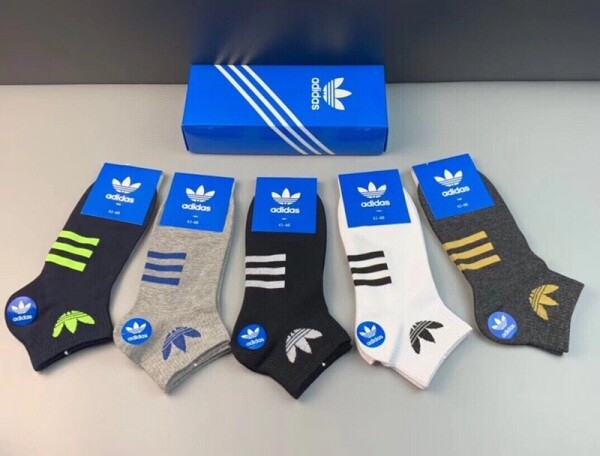 위핑,아디다스 Adidas 클로버 로고 남자 짧은 양말