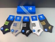 아디다스 Adidas 클로버 로고 남자 짧은 양말