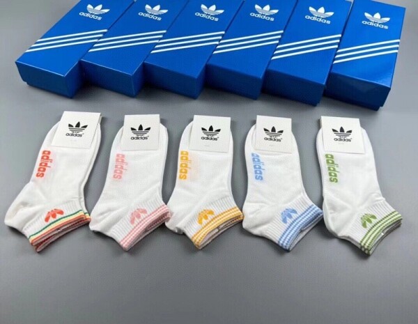 위핑,아디다스 Adidas 클로버 로고 여자 짧은 양말