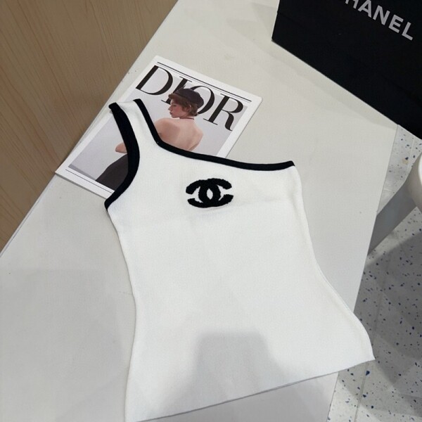 위핑,샤넬 CHANEL 로고 모던 디자인 캐주얼 캐미솔