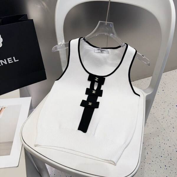 위핑,샤넬 CHANEL 로고 모던 디자인 캐주얼 캐미솔