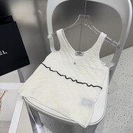 샤넬 CHANEL 로고 패션 캐주얼 민소매 베스트