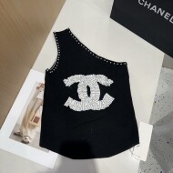 샤넬 CHANEL 로고 패션 캐주얼 민소매 베스트