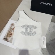 샤넬 CHANEL 로고 패션 캐주얼 민소매 베스트