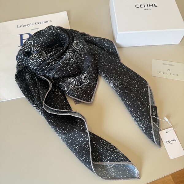 위핑,셀린느 CELINE 로고 클래식 프린트 캐주얼 스카프